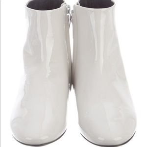Authentic Balenciaga Patent Leather Studded Accents Booties